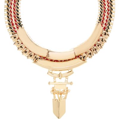 Gold Tone Statement Necklace